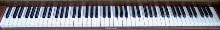piano keyboard as a continuum of sounds